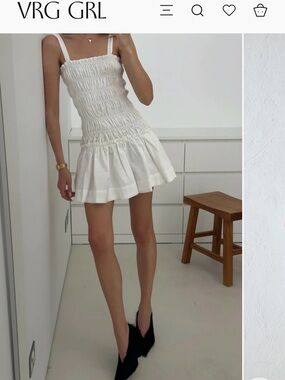 VRG GRL NWT White Mini Dress